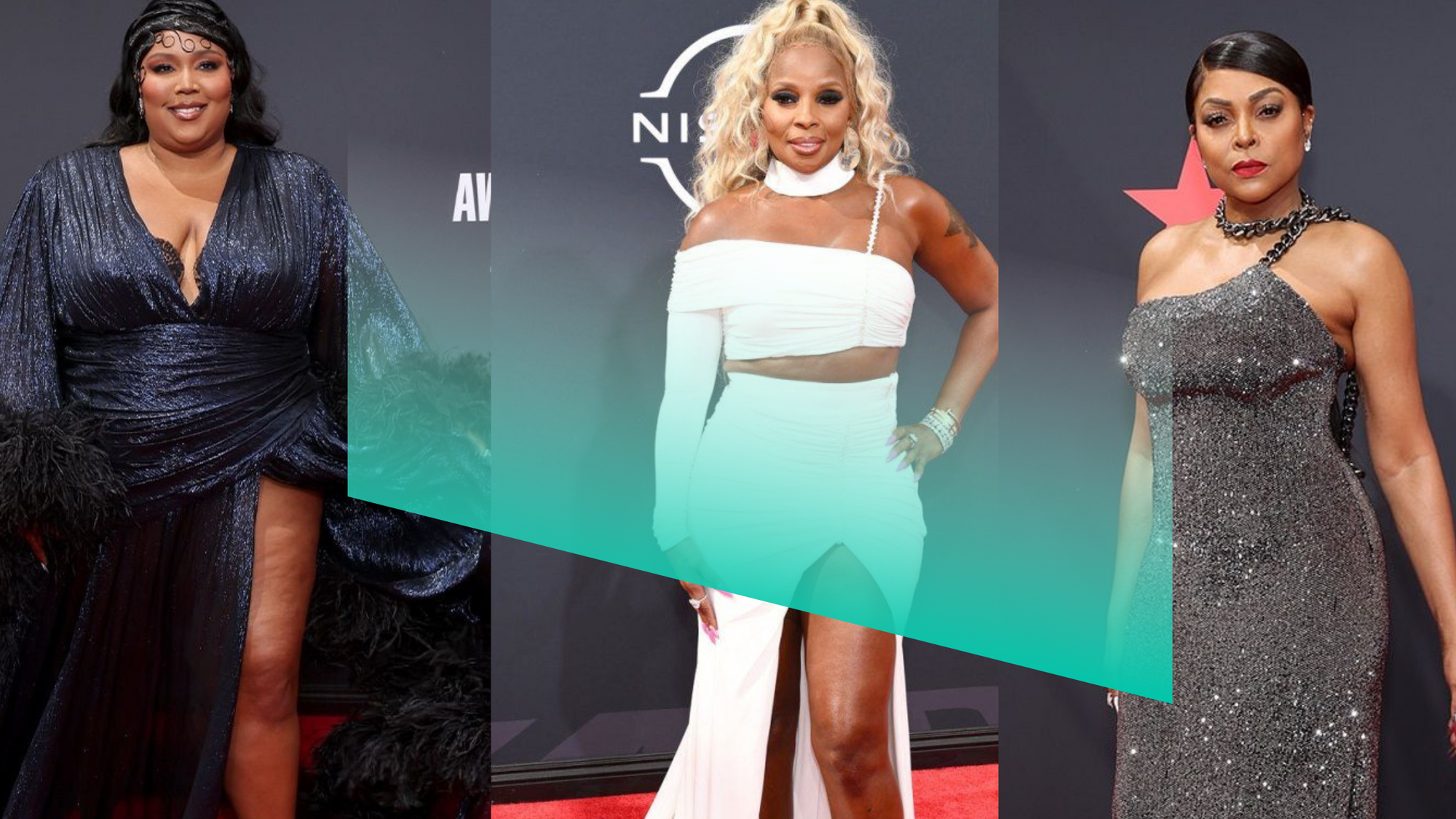 BET 2022 award red carpet look